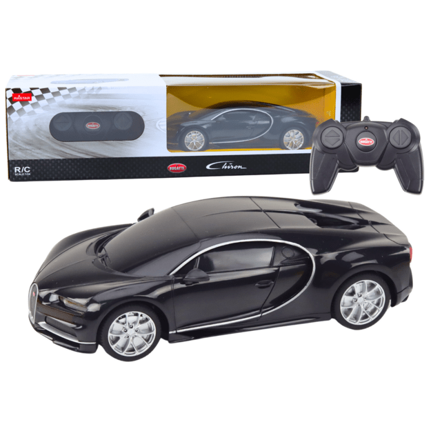 Nuotoliniu būdu valdomas Bugatti Veyron Chiron automobilis 1:24, juodas