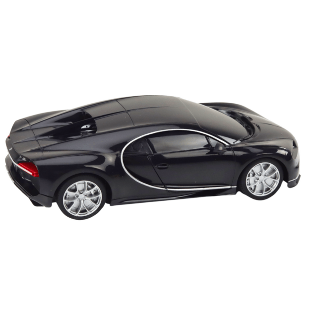 Nuotoliniu būdu valdomas Bugatti Veyron Chiron automobilis 1:24, juodas