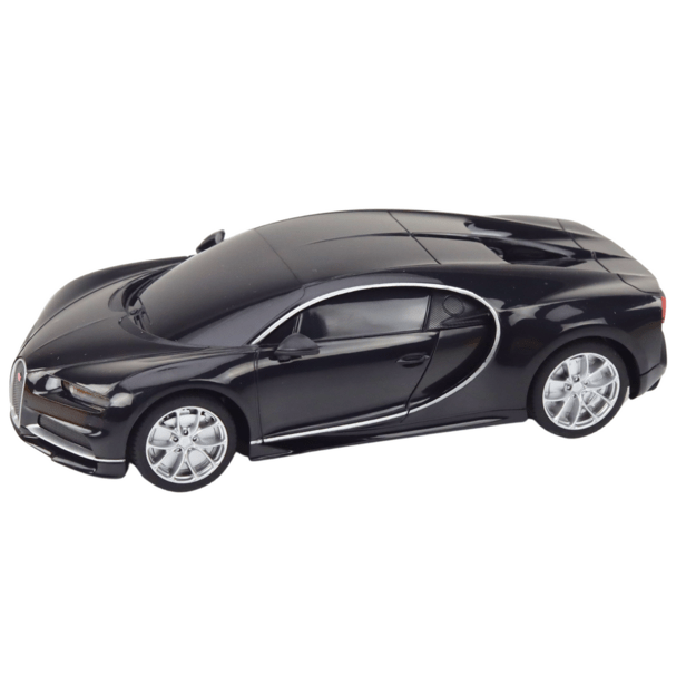 Nuotoliniu būdu valdomas Bugatti Veyron Chiron automobilis 1:24, juodas