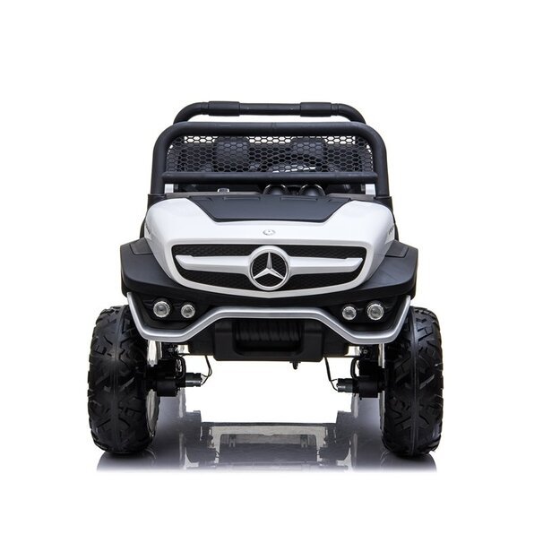 Dvivietis elektromobilis vaikams Mercedes Unimog 4x4, baltas