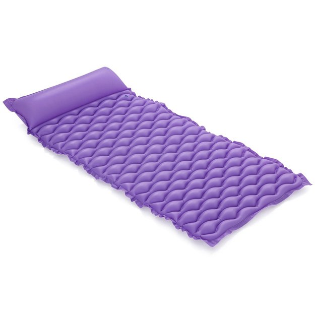 Pripučiamas susukamas čiužinys 213 cm Bestway, violetinis