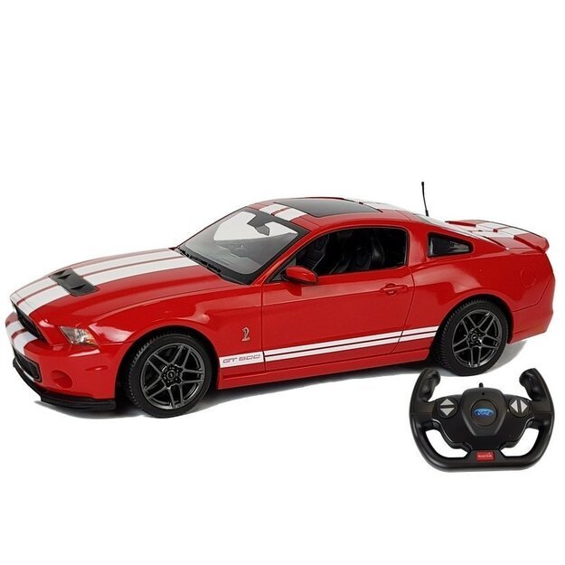 Nuotoliniu būdu valdomas sportinis Ford Shelby Rastar automobilis 1:14, raudonas