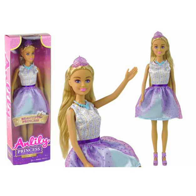 Lėlė Anlily, princesė, violetinė