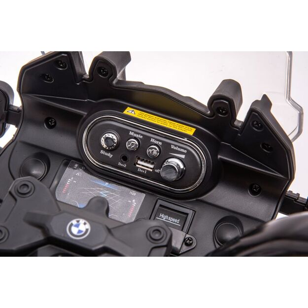 Elektrinis motociklas vaikams BMW F850, geltonas 