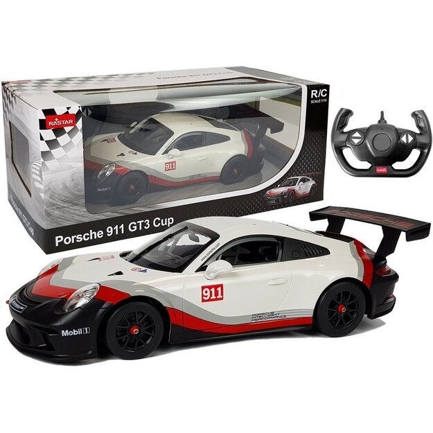 Nuotoliniu būdu valdomas Porsche 911 GT3 CUP, Rastar RC