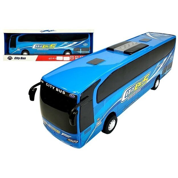 Žaislinis miesto autobuso modelis 54cm, mėlynas