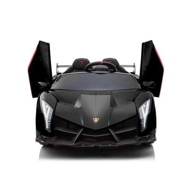 Dvivietis elektromobilis vaikams Lamborghini Veneno, juodas