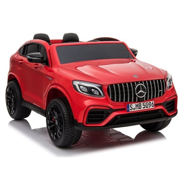 Dvivietis elektromobilis vaikams Mercedes GLC 63S QLS 4x4 raudonas lakuotas