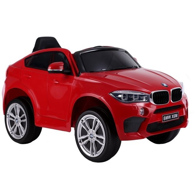 Vienvietis elektromobilis vaikams BMW X6 M raudonas