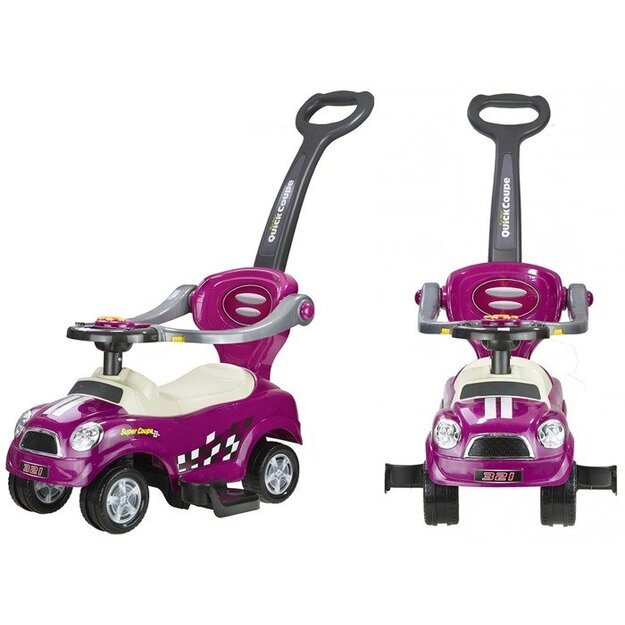 Stumdomas - paspiriamas vaikiškas automobilis „Quick Coupe“, violetinis 