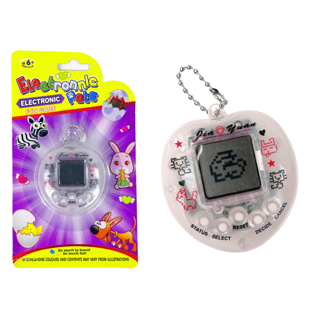 Elektroninis naminių gyvūnėlių žaidimas „Tamagotchi“, baltas