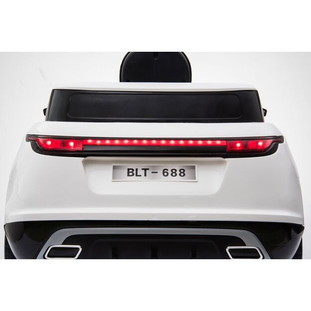 Vienvietis elektromobilis Range Rover Evoque BLT-688 Drift, baltas