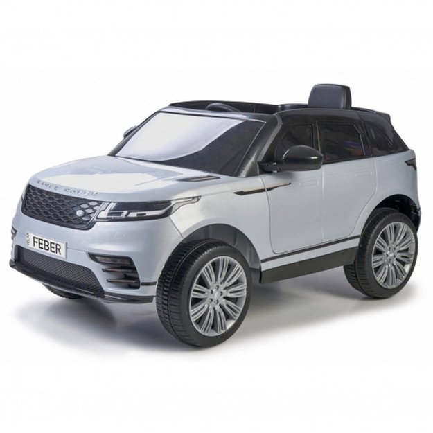 Vienvietis vaikiškas elektromobilis Range Rover Velar, baltas FEBER