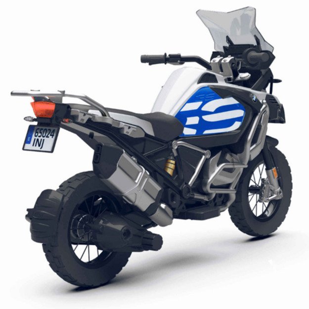 Elektrinis vaikiškas motociklas BMW r1250 gs adventure 24v, mėlynas