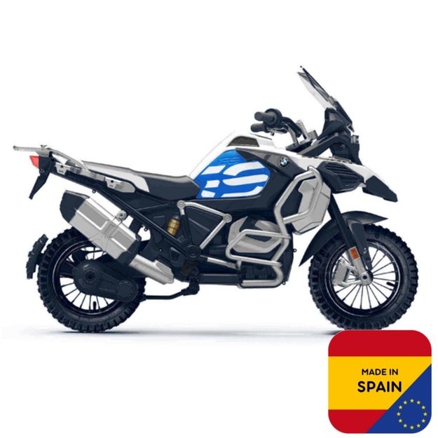 Elektrinis vaikiškas motociklas BMW r1250 gs adventure 24v, mėlynas