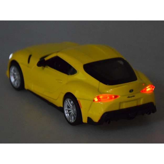 Žaislinis automobilis Toyota GR Supra 1:31, geltonas