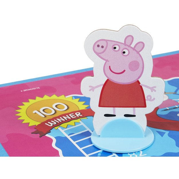 Stalo žaidimas „Kopėčios ir gyvatės“ „Peppa Pig“  tematika