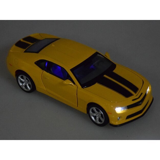 Metalinis automobilis Chevrolet Camaro SS 1:32, geltonas