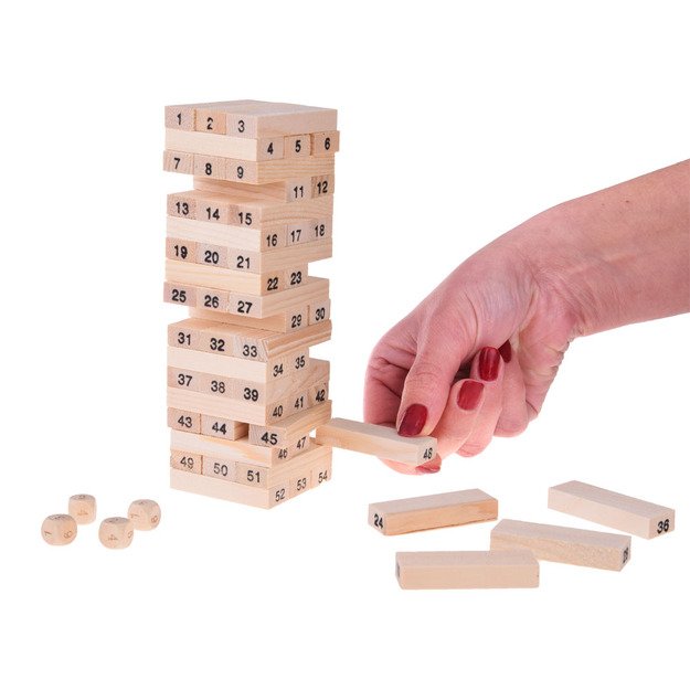 Arkadinis medinis Jenga žaidimas