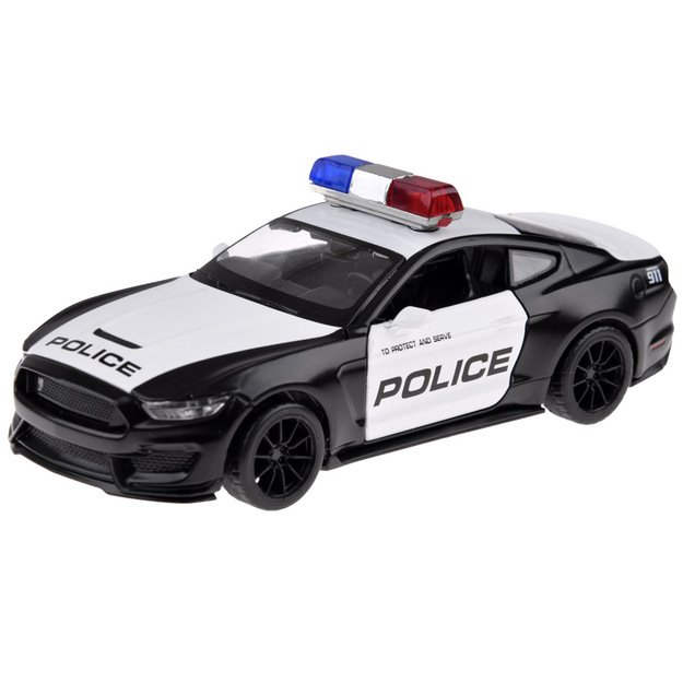 Metalinis policijos Ford Shelby GT350 automobilis su garso ir šviesos efektais 