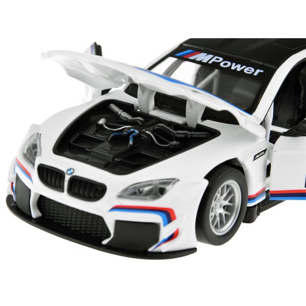 Metalinis BMW M6 GT3 automobilis su garso ir šviesos efektais 