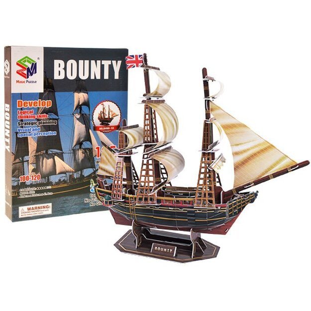 3D dėlionė, laivas Bounty