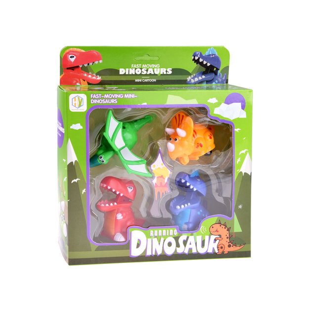 Spalvotų dinozaurų rinkinys 4 vnt