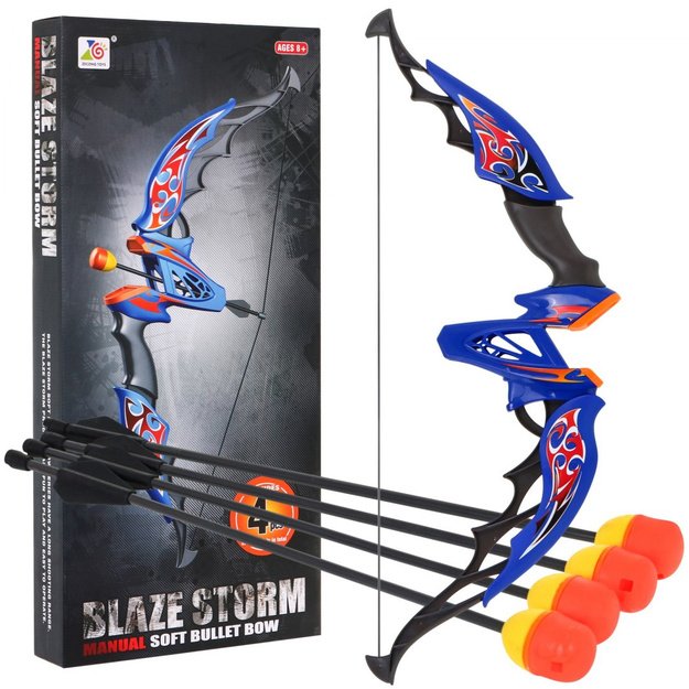 Žaislinis lankas su strėlėmis „Blaze Storm Bow Blue“, mėlynas