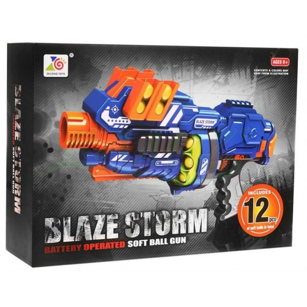 Žaislinis pistoletas su kamuoliukais Blaze Storm, mėlynas