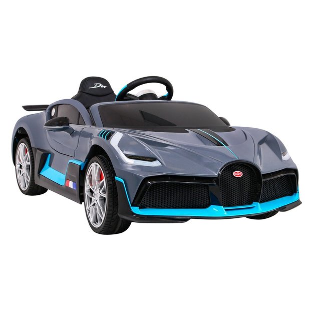 Vienvietis elektromobilis vaikams Bugatti Divo, pilkas