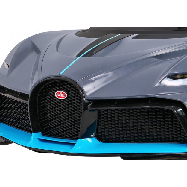 Vienvietis elektromobilis vaikams Bugatti Divo, pilkas