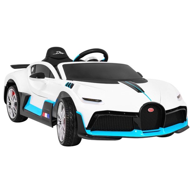 Vienvietis elektromobilis vaikams Bugatti Divo, baltas