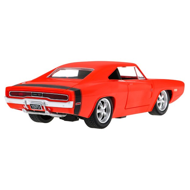 Nuotoliniu būdu valdomas Dodge Charger R/T automobilis 1:16, raudonas