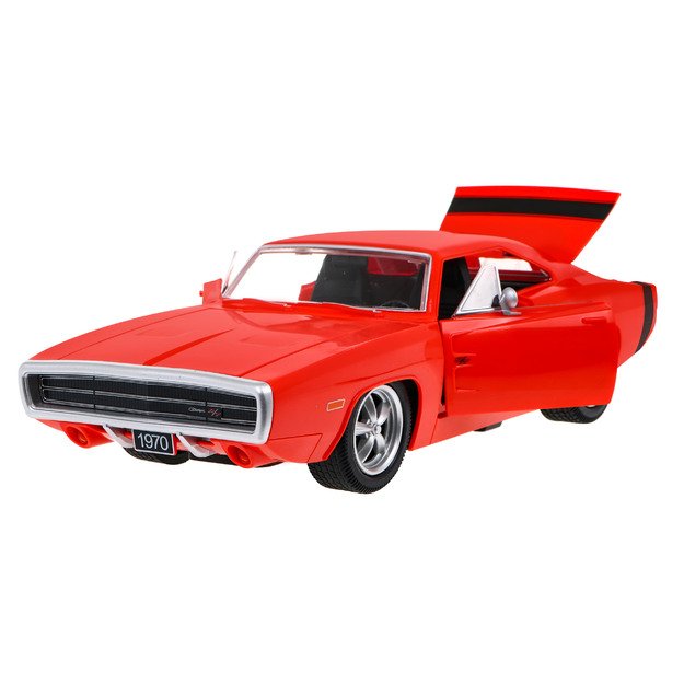 Nuotoliniu būdu valdomas Dodge Charger R/T automobilis 1:16, raudonas