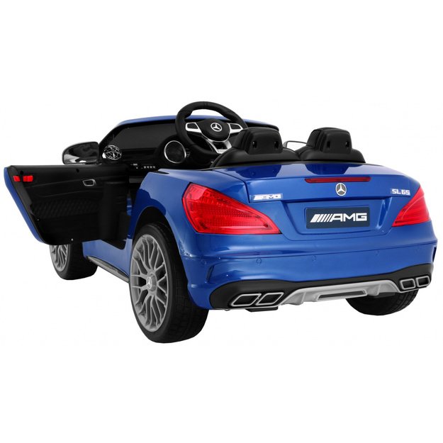 Vienvietis elektromobilis vaikams Mercedes AMG SL65, mėlynas lakuotas