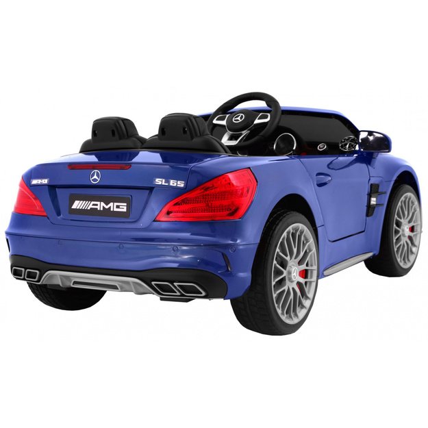 Vienvietis elektromobilis vaikams Mercedes AMG SL65, mėlynas lakuotas