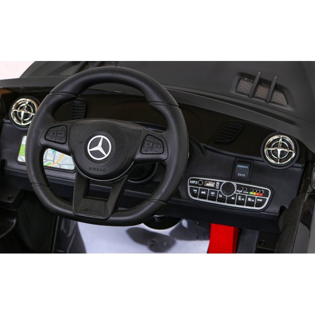 Vienvietis elektromobilis vaikams Mercedes AMG SL65 S, juodas