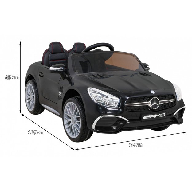 Vienvietis elektromobilis vaikams Mercedes AMG SL65 S, juodas