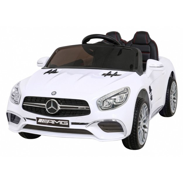 Vienvietis elektromobilis vaikams Mercedes AMG SL65 S, baltas