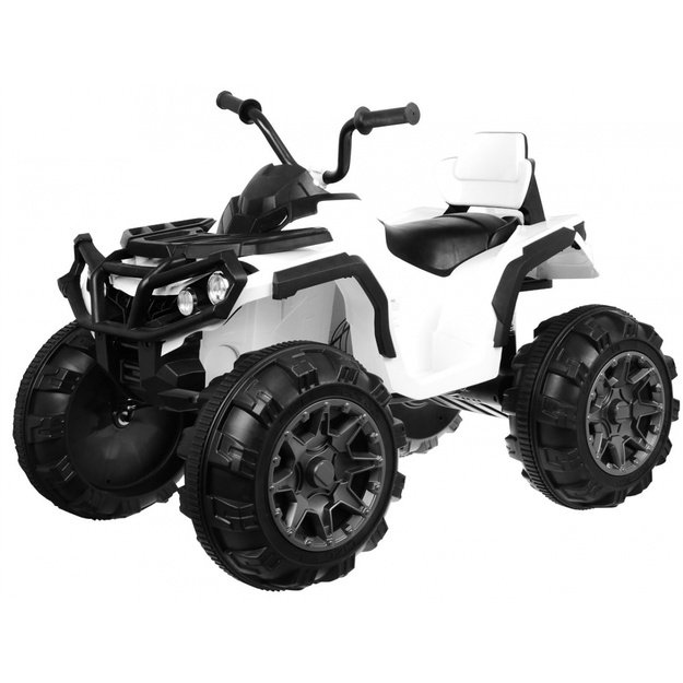 Vienvietis elektrinis keturratis vaikams Quad ATV , baltas